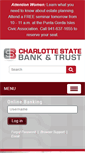 Mobile Screenshot of charlottestatebank.com